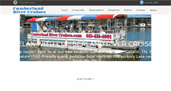 Desktop Screenshot of cumberlandrivercruises.com